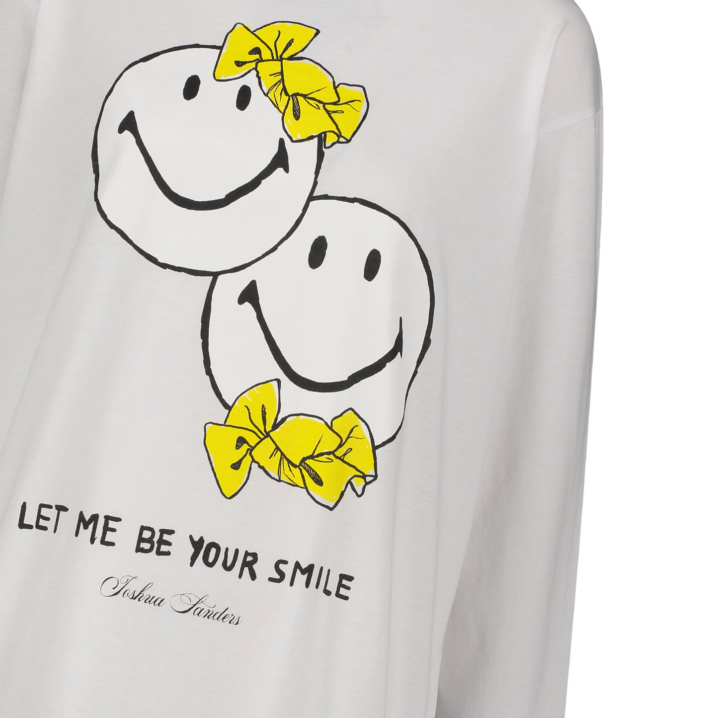 WHITE DOUBLE HAPPY LONG TEE