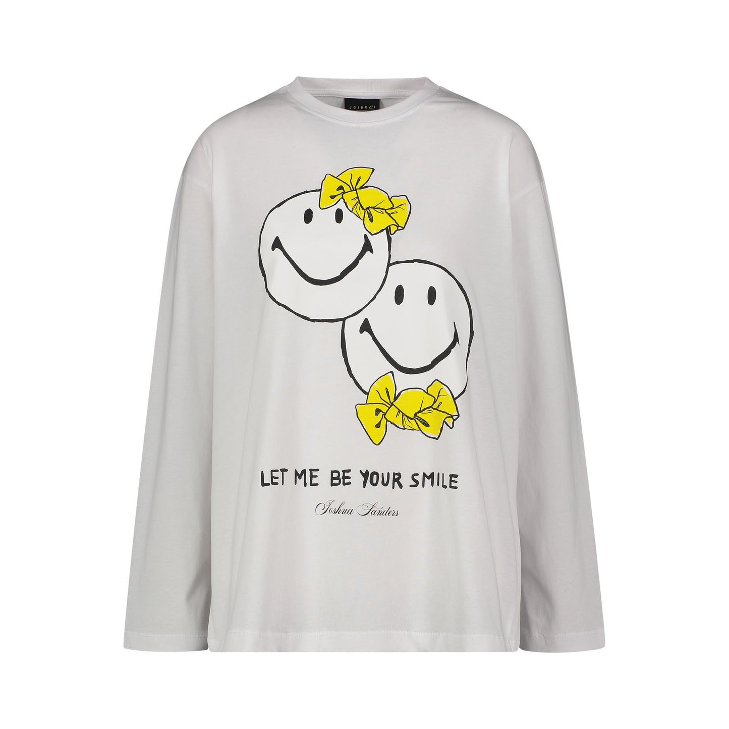 WHITE DOUBLE HAPPY LONG TEE