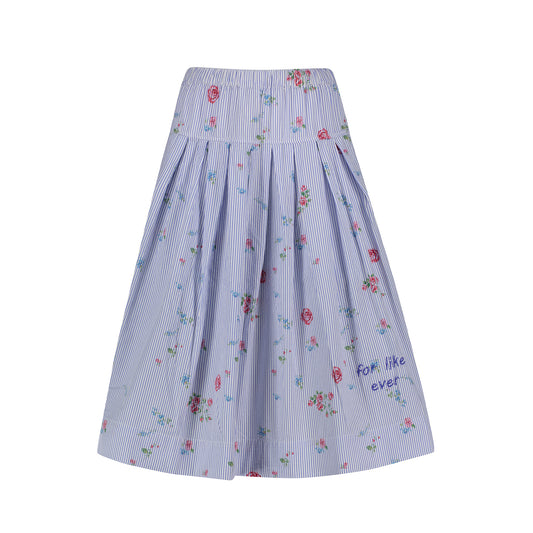 SEERSUCKER FLOWER SKIRT